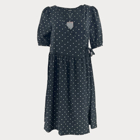 Дамскa къса рокля с тип прегърни ме с V образно деколте