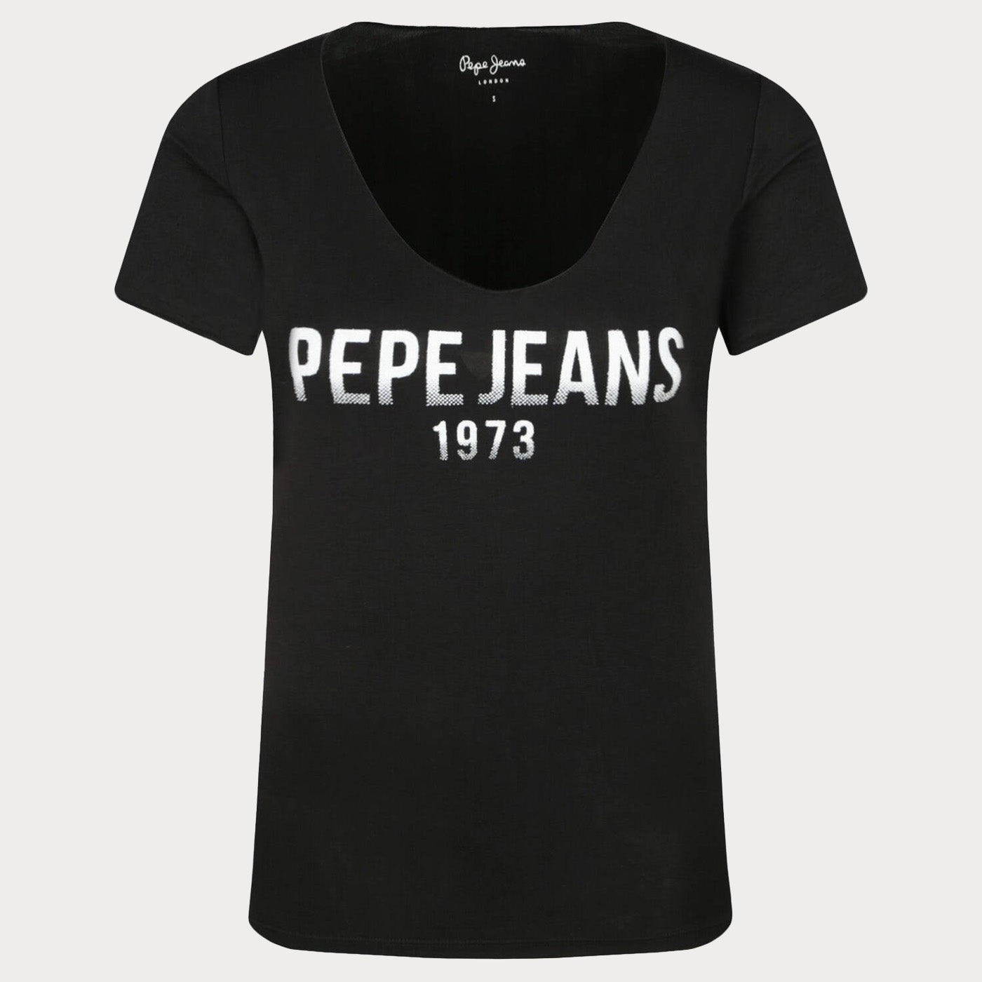 Дамска черна тениска Pepe Jeans