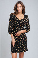 Дамска вталена рокля с дълъг ръкав ONLY-4