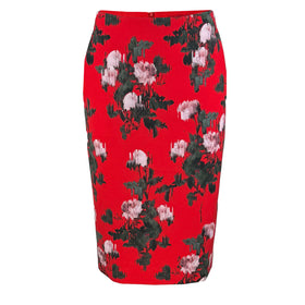 Дамска вталена пола HUGO в червено - 0