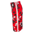 Дамска вталена пола HUGO в червено-5