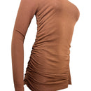 Дамска блуза Noisy May в кафяво-3