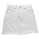 Дамска бяла дънкова пола Levis, с джобове , закопчаване с копче и цип. 
