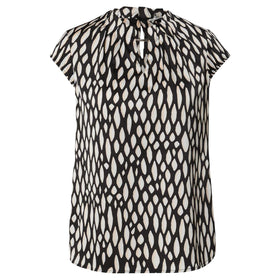 Дамска елегантна блуза с къси ръкави Comma - 0