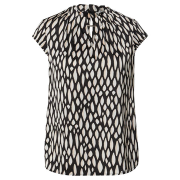 Дамска елегантна блуза с къси ръкави Comma - 0