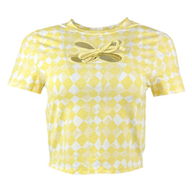 Дамска жълта къса тениска Noisy May - 0