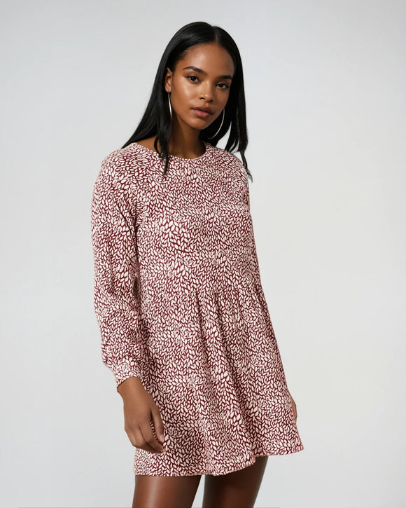 Къса рокля с дълъг ръкав Miss Selfridge