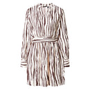 Дамска къса рокля с дълъг ръкав PIECES-2