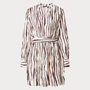 Дамска къса рокля с дълъг ръкав PIECES-1