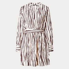 Дамска къса рокля с дълъг ръкав PIECES