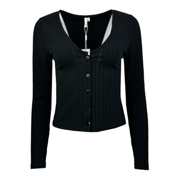 Дамска черна жилетка NLY Trend - 0