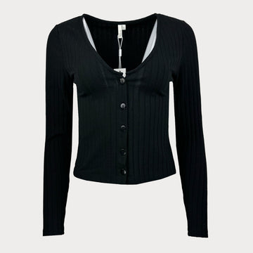 Дамска черна жилетка NLY Trend