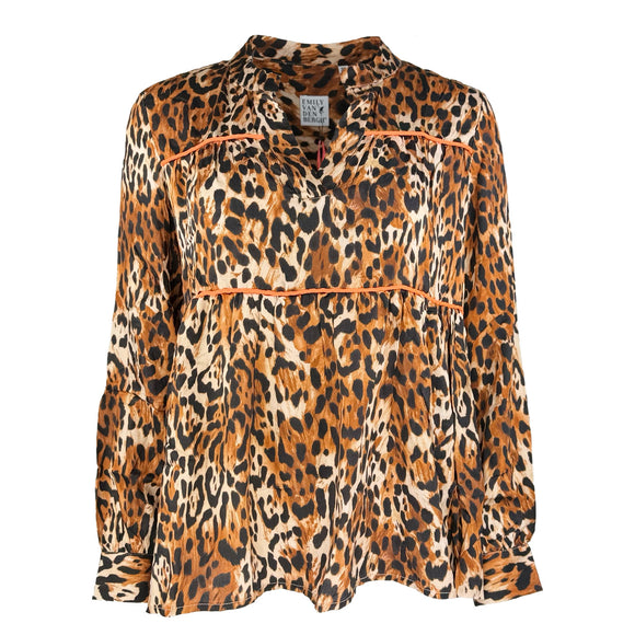 Дамска елегантна блуза с животински десен