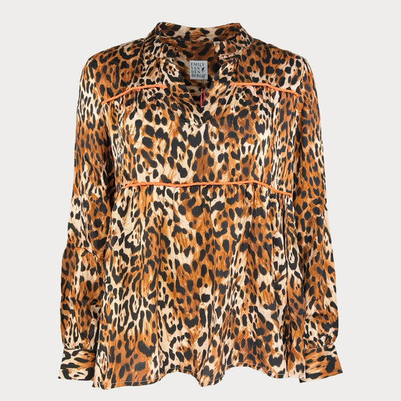 Дамска елегантна блуза с животински десен