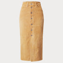 Дамска миди пола с копчета отпред Levis-1