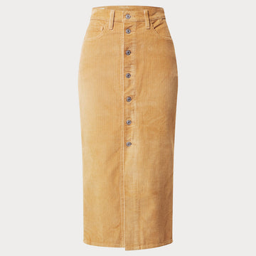 Дамска миди пола с копчета отпред Levis