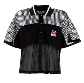 Дамска мрежеста поло тениска Diesel - 0