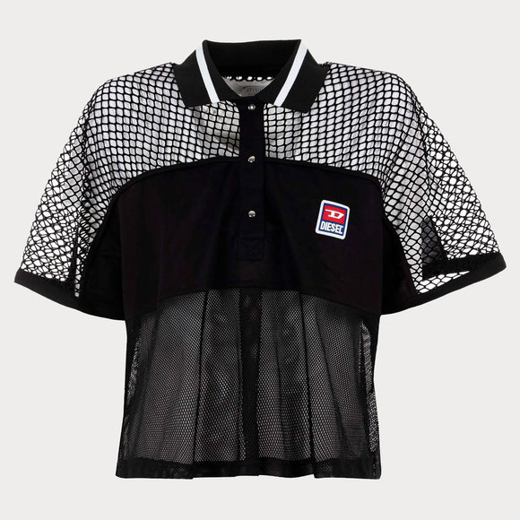 Дамска мрежеста поло тениска Diesel