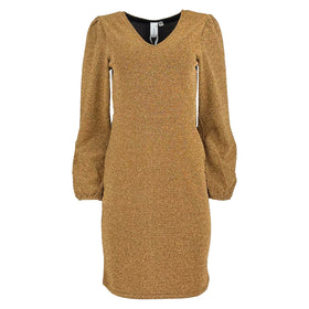 Дамска елегантна златиста рокля Y.A.S - 0