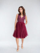 Дамска елегантна рокля MASCARA SUPER BEADS-1