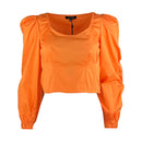 Дамска блуза WHO WHAT WEAR в оранжево-2