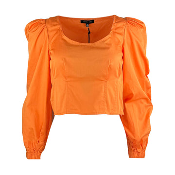 Дамска блуза WHO WHAT WEAR в оранжево - 0