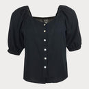 Дамска къса черна риза Vero Moda-1