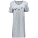 Дамска спортна рокля DKNY, в сив цвят. Дължина над коляно с къси ръкави. 