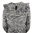 Дамска рокля Samsoe в кафяв цвят, дължина до коленете, с бухнали ръкави. 