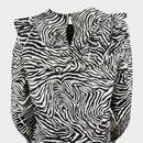 Дамска рокля Samsoe в кафяв цвят, дължина до коленете, с бухнали ръкави. 