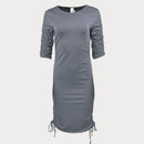 Сива миди рокля Kendall+kylie. 