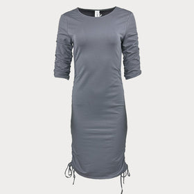 Сива миди рокля Kendall+kylie. 