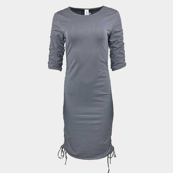 Сива миди рокля Kendall+kylie. 