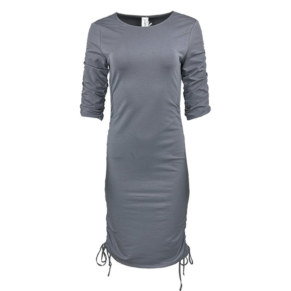 Сива миди рокля Kendall+kylie.