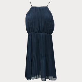 Дамска лятна рокля PEPE JEANS, в син цвят,  лека материя със средна дължина и подплата.