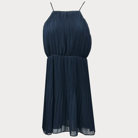 Дамска лятна рокля PEPE JEANS, в син цвят,  лека материя със средна дължина и подплата.