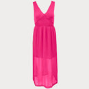 дамска лятна розова рокля PEPE JEANS. Лека материя със средна дъкжина подплата. 