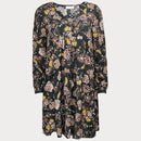 Дамска флорална рокля Rich&Royal с широки ръкави закопчаване. Дължина над коляното, s V-образно деколте. 