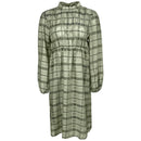 Дамска зелена рокля Saint Tropez. С дълги и широки ръкави, дължина над коляно и лека подплата. Размер L. 