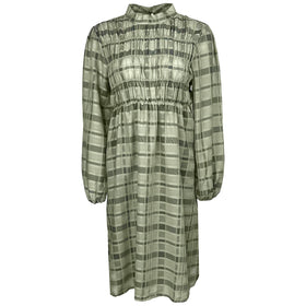 Дамска зелена рокля Saint Tropez. С дълги и широки ръкави, дължина над коляно и лека подплата. Размер L. 