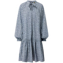 Дамска рокля SCOTCH&SODA в син цвят, широки ръкави. Широко прилягане, в размер XL. 