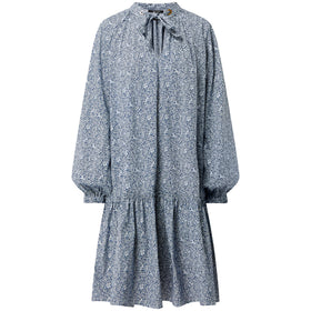 Дамска рокля SCOTCH&SODA в син цвят, широки ръкави. Широко прилягане, в размер XL. 