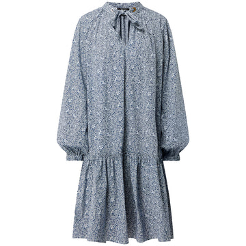 Дамска рокля SCOTCH&SODA в син цвят, широки ръкави. Широко прилягане, в размер XL. 