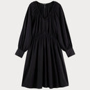 Дамска черна рокля SCOTCH&SODA, широки ръкави. Широко прилягане, в размер М. 