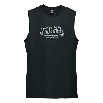 Дамска спортна рокля Von Dutch в черен цвят. Без ръкави и широко прилягане в размер L