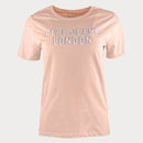 Дамска тениска Pepe Jeans в цвят праскова-1