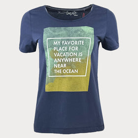 Дамска тениска s.Oliver в син цвят