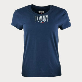 Тениска Tommy Jeans в тъмно синьо