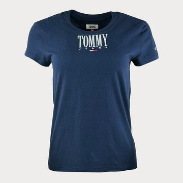 Тениска Tommy Jeans в тъмно синьо