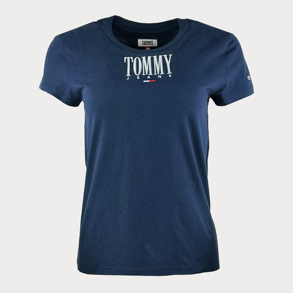 Тениска Tommy Jeans в тъмно синьо